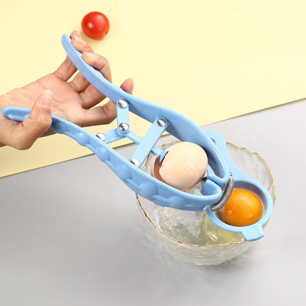 Gneric Fiskeformet Eggoppåner - PP Eggeskall Cookie Opener Separator for Fjerning av Rå, Myke eller Harde Egg - PP Egg Separator, Pisket Egg, Kutter