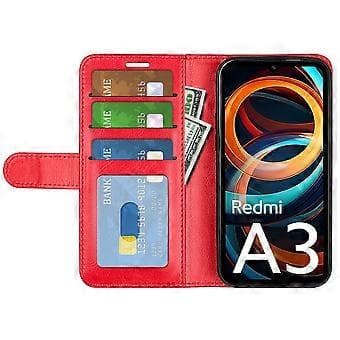 För Xiaomi Redmi A3 4G/Poco C61 4G Fodral Läder Plånbok Folio Mobilskal Stil B Style B