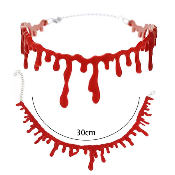 3-pack bloddrypande Halloween-fest choker-halsband vampyr Co