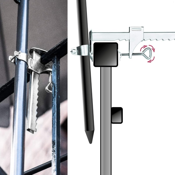Galvaniseret stål Parasolholder - Balkon Parasol Holder - Balkon Parasol Holder (Ø 25-32mm - 01 stk.)