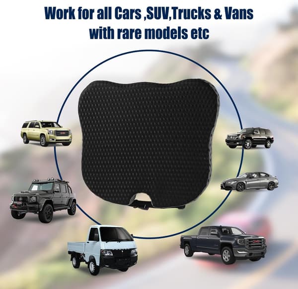 Driver Seat Cushion, Memory Foam Wedge Seat Cushion, Car Seat for Improved Posture and Seating Height