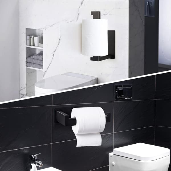 Selvklæbende Toiletpapirholder Rustfrit Stål Til Badeværelse Og Køkken