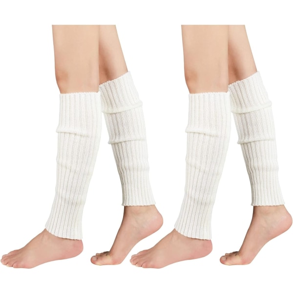 1 par dame- og piger-modebenvarmere Passer til sports-kabinestrømper til børn piger Strikkede sokkeærmer