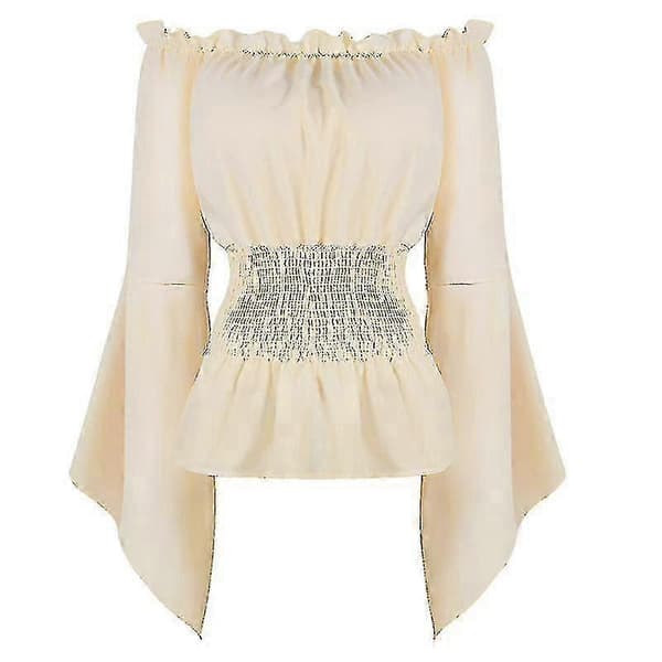 Renæssance Off Shoulder Toppe til Kvinder Kostumer Bluse Bondebluse