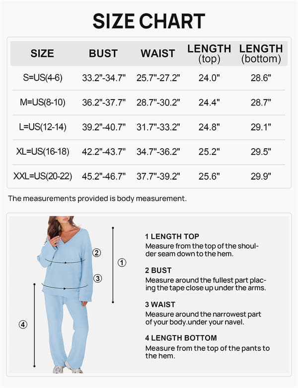Dame 2-delt sæt blød fleece pyjamassæt langærmet loungewear sort