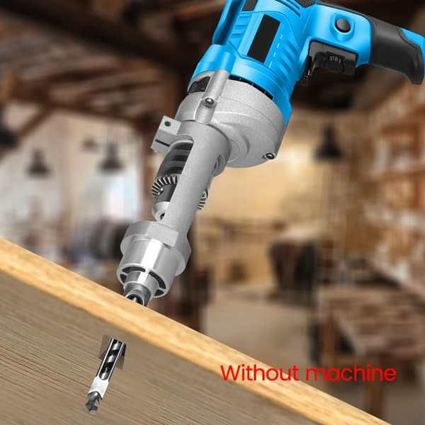 Square Hole Drill Adapter Mounting Bracket Mortise Handheld Electric Drill Easy Installation Use