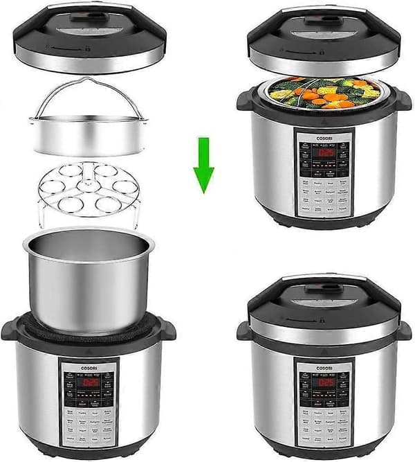 2025 Nye Instant Pot Tilbehør Dampkoger med Dampindsats