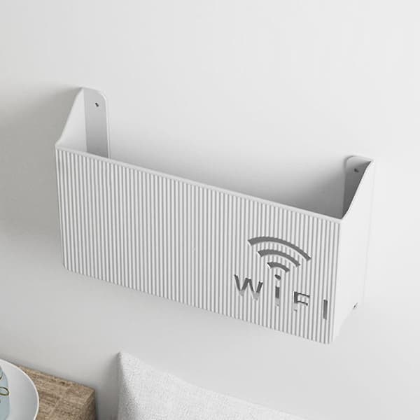 Cable Organizer Wall Mounted Wifi Router Storage Box Case Home Decor Living Room
