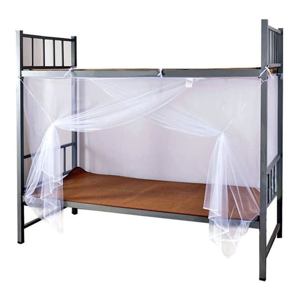 White Mosquito Net Bunk Bed for Dormitory Fine Holes 195100150cm YYV