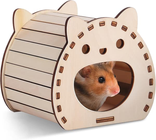 Hamster trehus gjemmested, hamster trehus, hamster trehus, lite tre hamsterhus, tre hamsterhus gjemmested