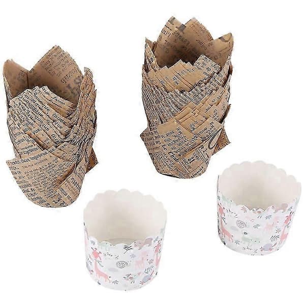 150 stk. Cupcakeforme Bageforme Muffinsforme Fedtbestandige Cupcakeforme af Papir til Bryllup, Bi
