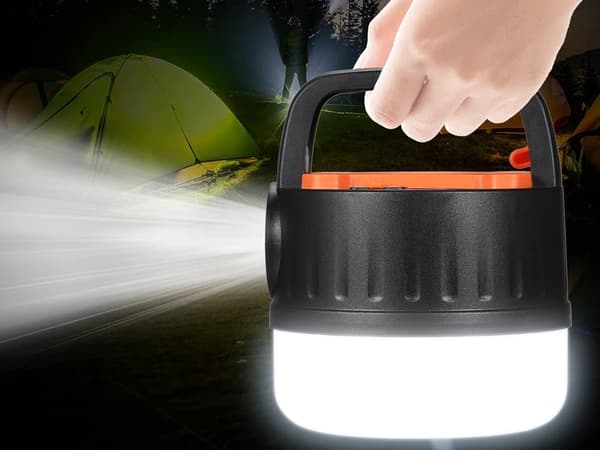 Campinglampe Lygte / Teltlampe - Lampe til camping - solpanel