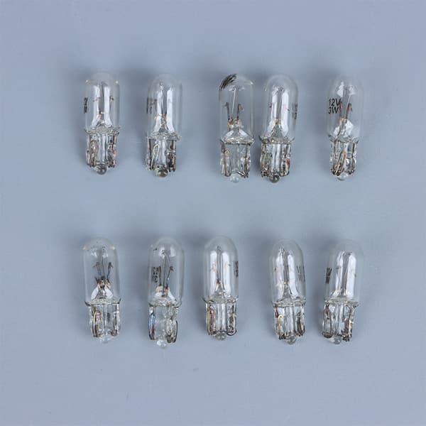 10 pcs Light Bulbs 12V 3W T6.5 Indicator Lights for Car Dashboard