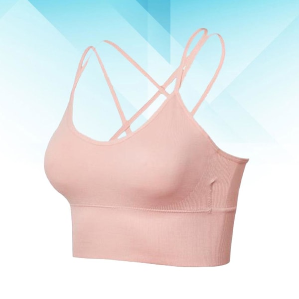 Kvinders Sports-BH Fitness Yoga Underwear Kryds Skønhed Ryg BH Løbe Kvinders BH (Lyse Pink Størrelse M)Pin Pink M