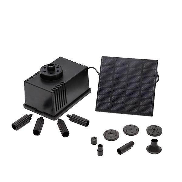 7 V Mini Vandpumpe Solvandpumpe Sæt Solenergi Drevne Springvandspumpe Solhave SpringvandSort11*11 Black 11*11*9cm