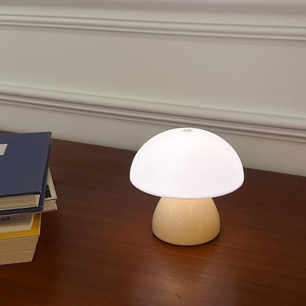 Mushroom Night Light Bedroom Bedside Lamp Table Lamp Warm White