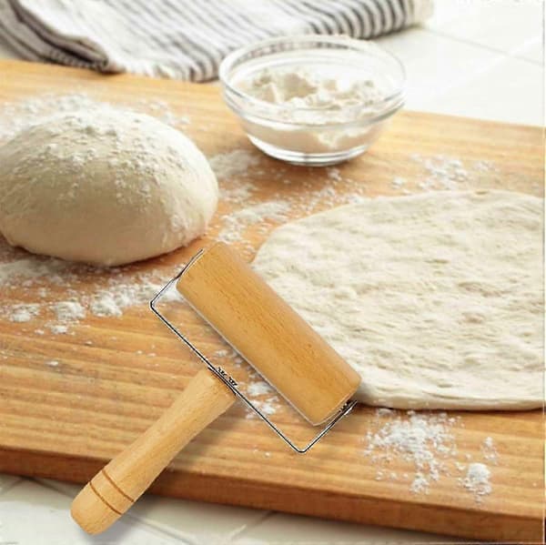 Dough Roller T-shaped Rolling Pin Pizza Roller Heavy Duty Handle Roller for Baking Pizza Pasta Pie Pastry Pie Crust Cookies (1 pc)