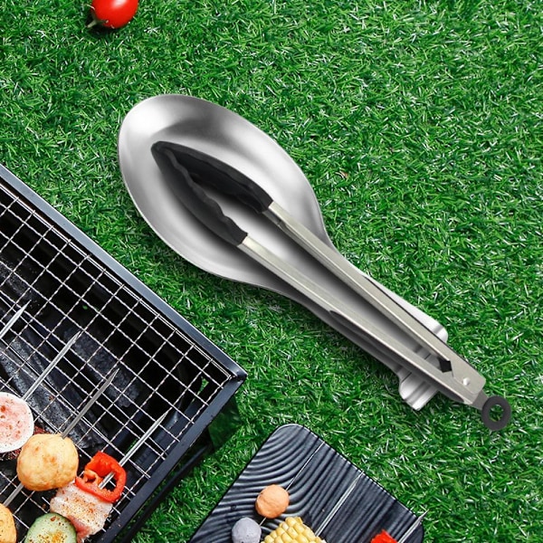 1 styck (tungsten) Rostfritt Stål Skedstöd, Skedredskapshållare, Skedstöd, Multifunktionellt Skedstöd, för Köksbänken Spishäll