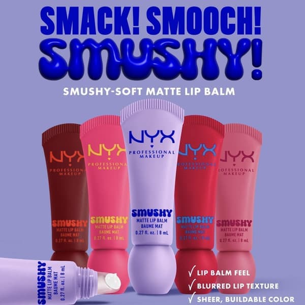 NY-X Leppestift Smushy Matt Leppebalsam Mattende Leppebalsam Bleker Leppelinjer Lyser Opp Leppefarge 10 Sassy Stuff 10 Sassy Stuff 10 Sassy Stuff