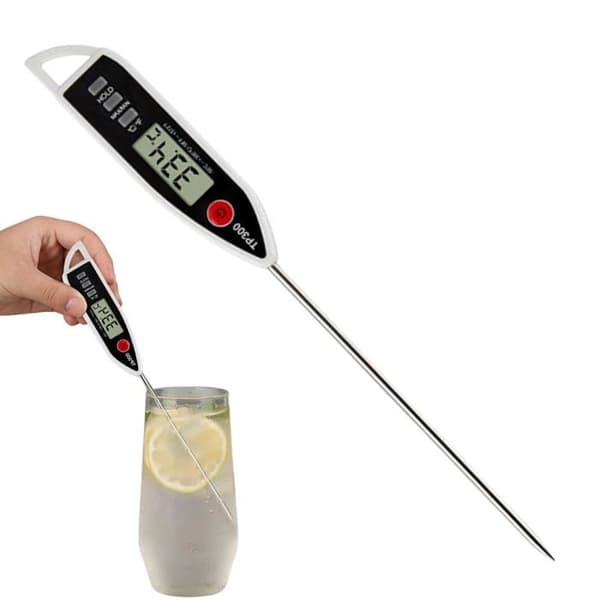 Termograf, termometer, vanntett, umiddelbar avlesning, for matlagings- og baketemperaturer