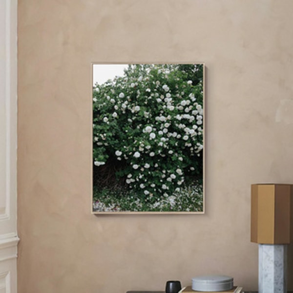 Modeaffisch Rosblomma Fjäder Nordisk Stil Canvasmålning A