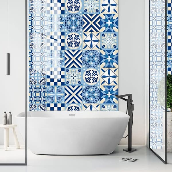 20 Wall Stickers - Self-Adhesive Tile Decals for Backsplash - for Living Room, Kitchen, Bathroom - 15x15 cm