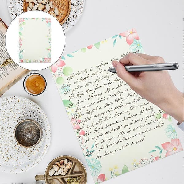 100 Pcs Retro Writing Paper Letter Paper Decorative Paper Material