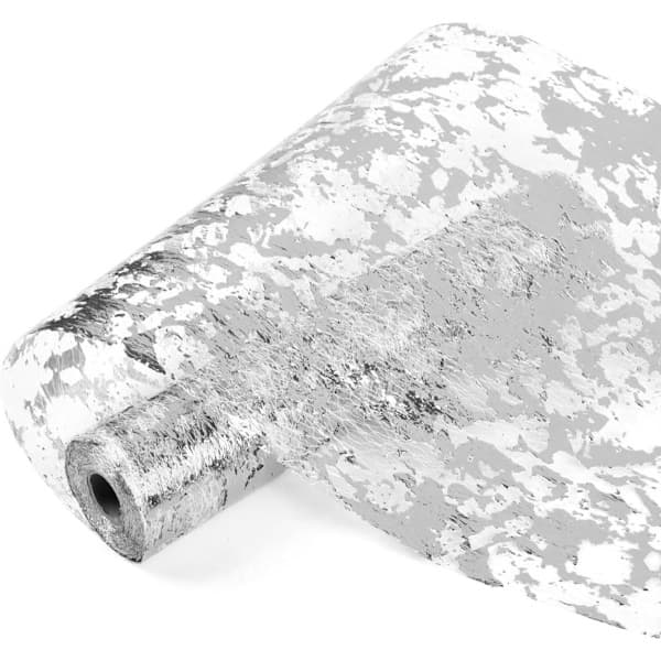 Table Runner 28*275 cm Silver Table Runner Silver and Gold Foil Table Runner Tablecloth Polyester Table Runner Shiny Metallic Mesh Roll Table Runner