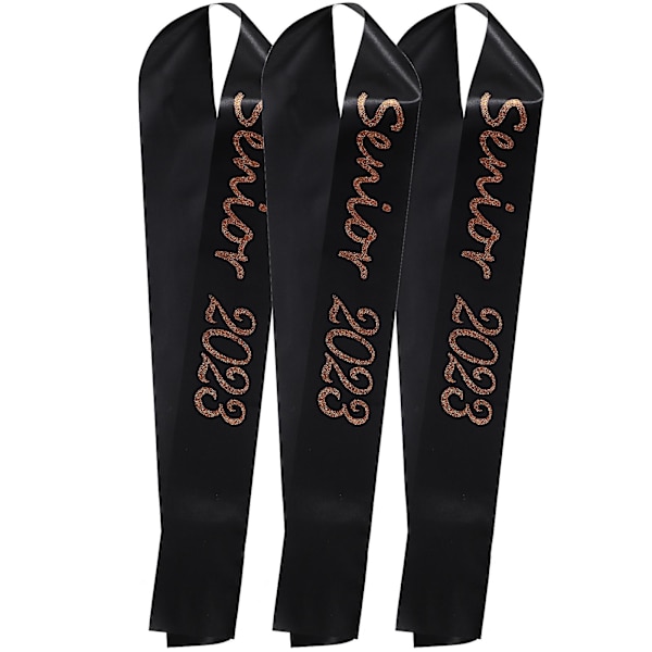 3 stk. Gradueringsceremoni Sjal Klasse Af 2023 Gradueringssjal Fotografering Rekvisitter Rosenguld 160x9.5cm Rose Gold 160x9.5cm