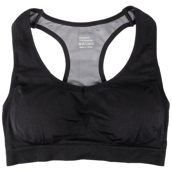 1pc Women Vest Tube Tops Crop Tops Breathable Fitness Sports Bra Vest (xl)Black31X33CM