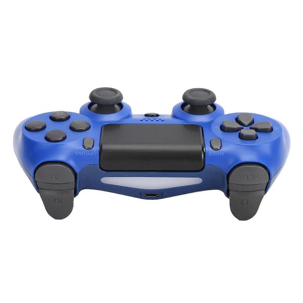 Wireless Controller Gamepad with Touch Screen Audio Function USB Cable for PS4 / PS4 Pro / PS4 Slim Blue