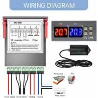 STC-3028 Digital temperatur- og fuktighetskontroller 110-220V luftfukter