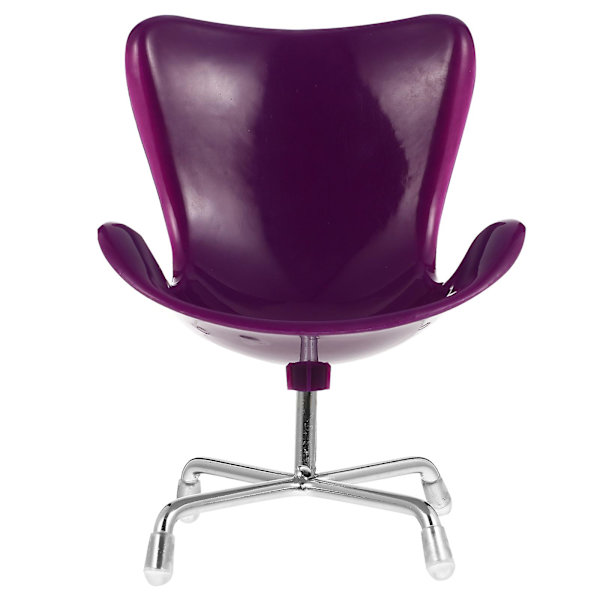 Miniatyyrimunatuoli Malli Mini-talon Nojatuoli Koriste Mini-talon Koriste Violetti 13x7cm Purple 13x7cm