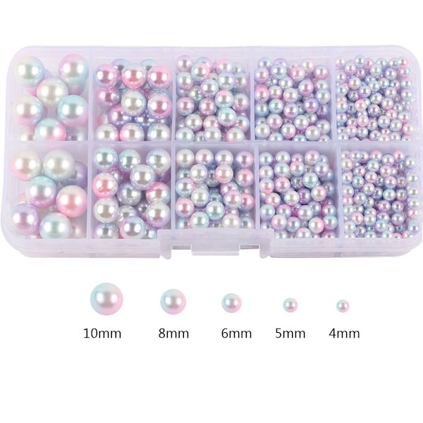 Perlemorsinnlegg maskintilbehør, DIY klesperler, perler brukt til smykkeproduksjon #9 1 box