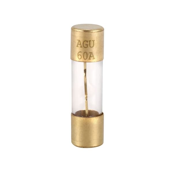Glasrørsikringer til bilstereo 60A 38mmx10mm 2 stk.