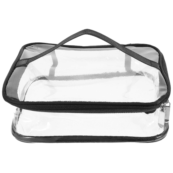 Handväska Lunchpåse Transparent Picknickpåse Resväska Sminkförvaringspåse För UtomhusSvart23x15cm Black 23x15cm