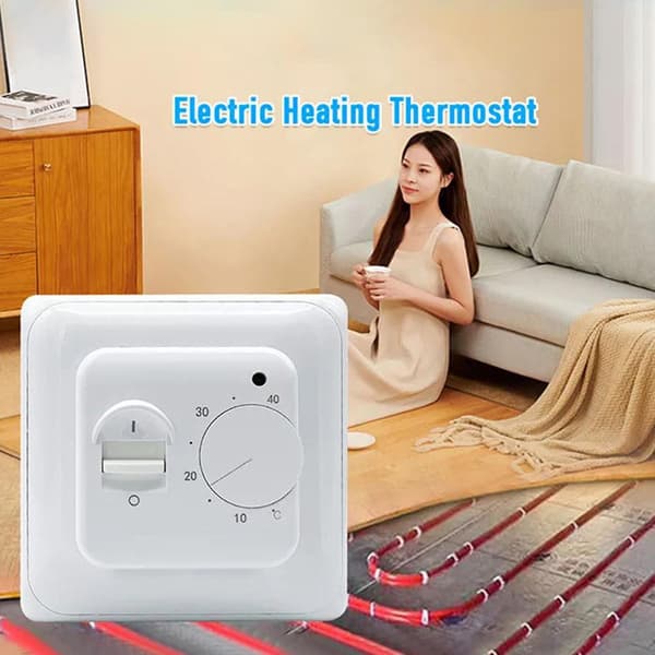 Gulvvarmetermostat Begrænsningssensor 16A Elektronisk Varmetermostat Gulvvarme Controller