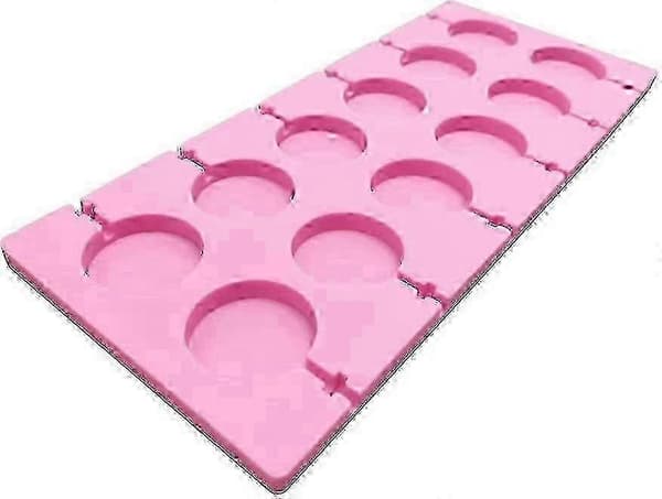 Runde slikkepindsforme, chokolade slikforme, silikone hårde slikforme, 25 stk slikkepindepinde, DIY slikkepindsforme