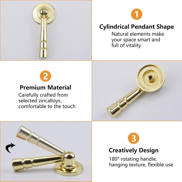 Package Brushed Gold Kitchen Drawer Knobs Teardrop Gold Bamboo Pull Handles with Mounting Screws for Cabinets