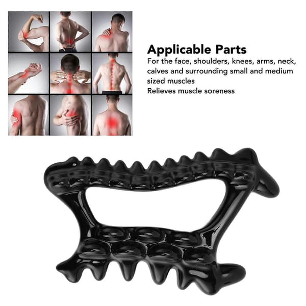 Gua Sha Tool Ceramic Tenderness Relief Lymphatic Drainage Face Body Scraper Massager for Shoulders Neck Arm Calf