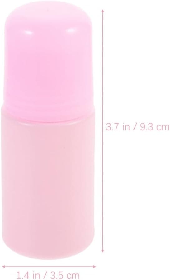20 st 50 ml roll-on-flaskor Tom parfym med rosa kork för vätskeförvaring och resebruk