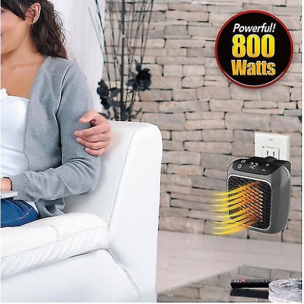 Handy Heater Turbo, 800 Watt Wall Outlet Heater, Som Set På TvEU EU