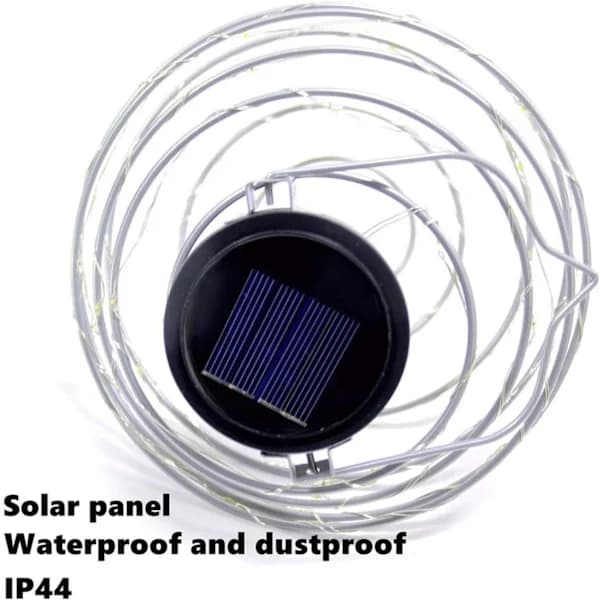 |HH| 4-pak Solcellelamper Spiral LED Lanterner, Solcellelamper Have Udendørs