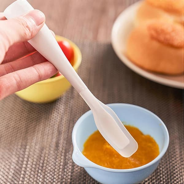 Small Silicone Spatula | Small Spatula with Nylon Support | Soft Food-Safe Silicone Spatula for Butter, Baking
