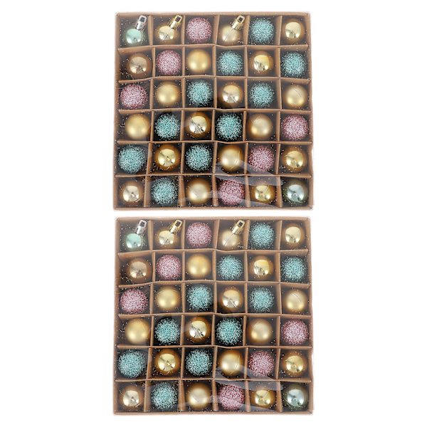 72 st Plast Dekorativa Kulor Snöflinga Fönsterklistermärken Julgran Hängande Dekorationer Julgran Hängande Blå 3X3CM Blue 3X3CM