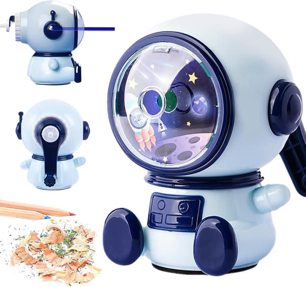 Multifunctional Astronaut Pencil Sharpener, Cartoon Pencil Sharpener, Hand-operated Pencil Sharpener, Adjustable Pencil Sharpener