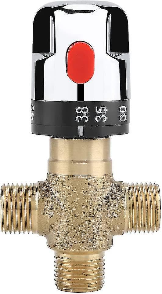 Thermostatic mixer for hot and cold water in solid brass, fixed temperature mixer for washbasin [db]