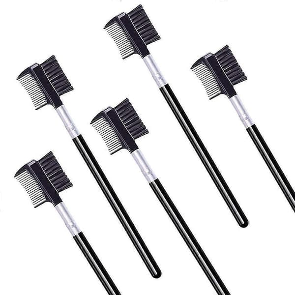 Eyelash comb and eyebrow brush, eyelash brush (5 pcs)