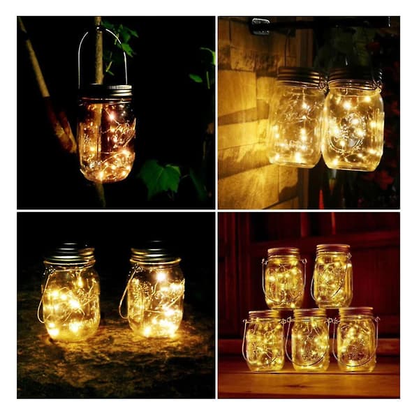 Solar Fairy String Light for Mason Jar, Christmas Garden Decoration (1 pc)