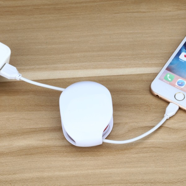 3-pack Automatisk Sladdlindare Tråd/Tråd Förvaring Hushållerska/Indragbar Sladdarrangör för USB-kablar, Hörlurar